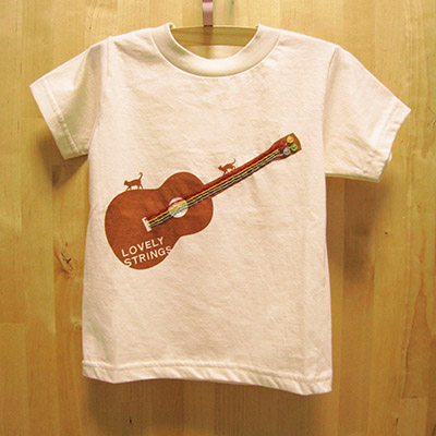 MUSIC ZOO ウクレレ ギター GUITAR Tシャツ ハンドメイド 刺繍